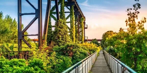 führung im Landschaftspark auf Klassenfahrt nach Duisburg