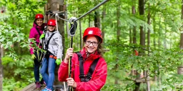 klettergarten auf klassenfahrt